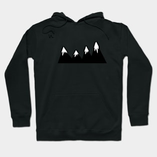 Mountain Sticker- Black - Nature Trendy Hoodie